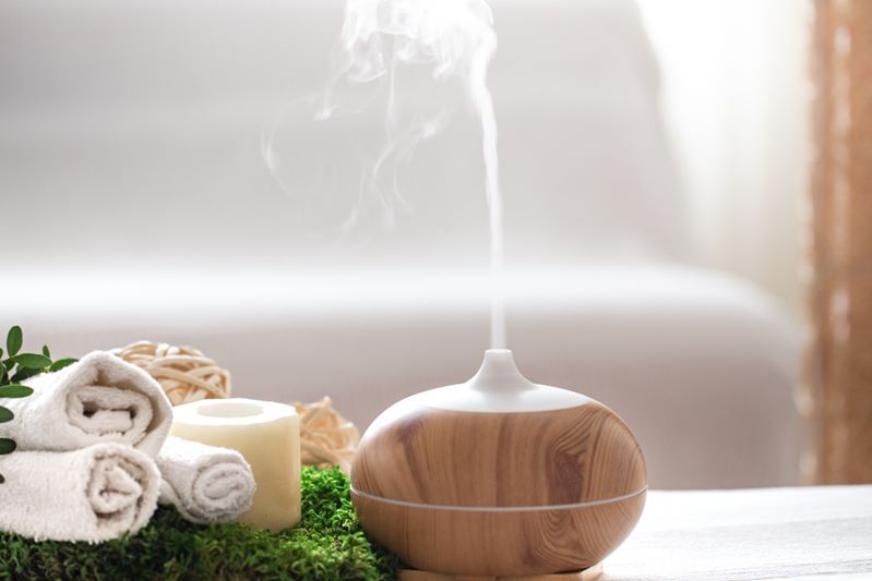 spa composition with aromatherapy