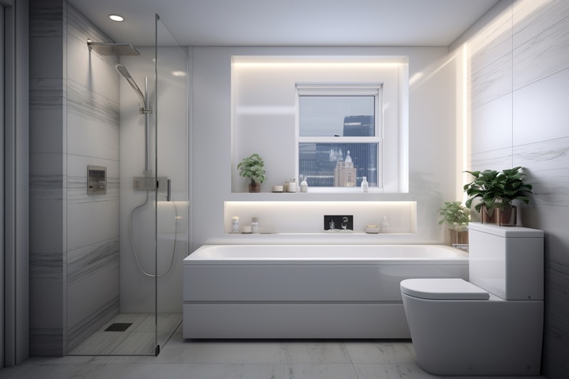 small modern bathroom