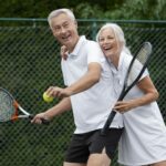 couple having happy retirement activity