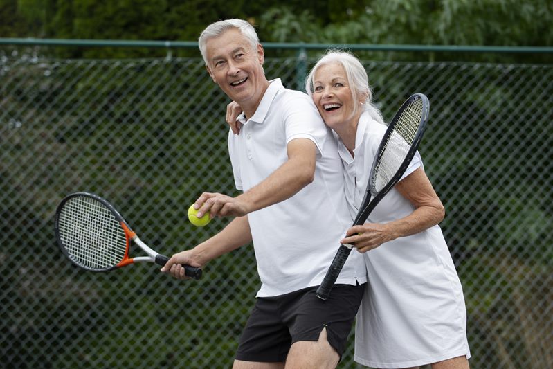 couple having happy retirement activity