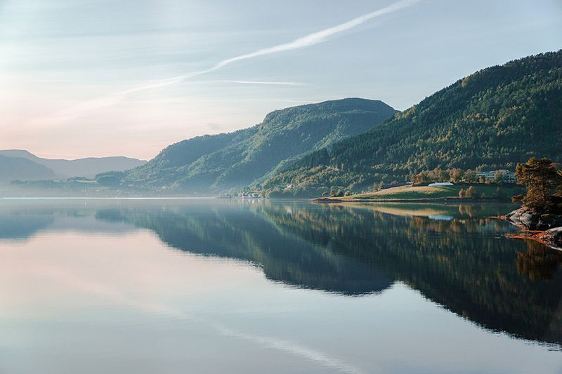 beautiful lake in norway