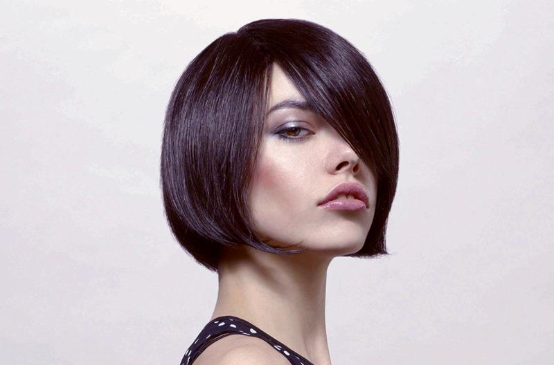 woman with short haircut style