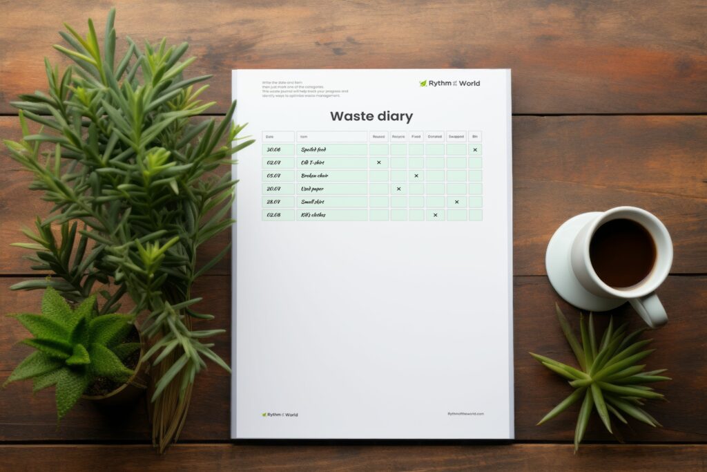 composition of waste diary