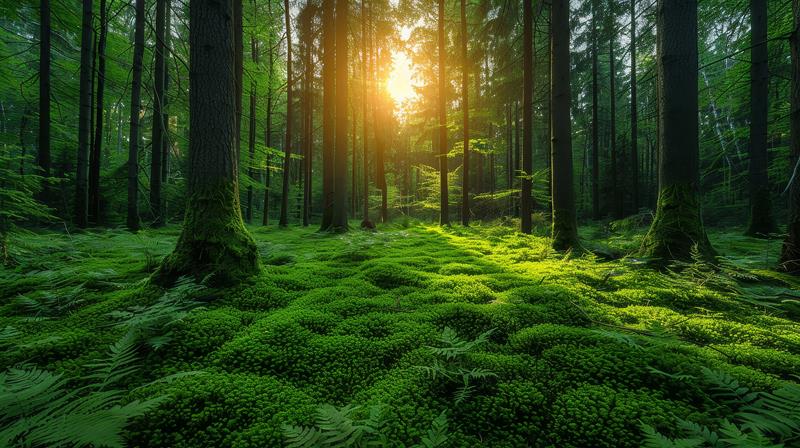 beautiful japanese forest