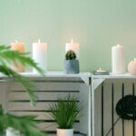 Many beautiful organic non-toxic candles