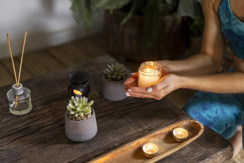 Essential oils/candles to make your house smell good without chemicals.