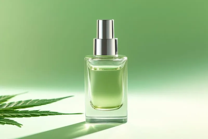 Cruelty-free fragrance in a glass bottle