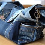 Old jeans transformed into new creative items