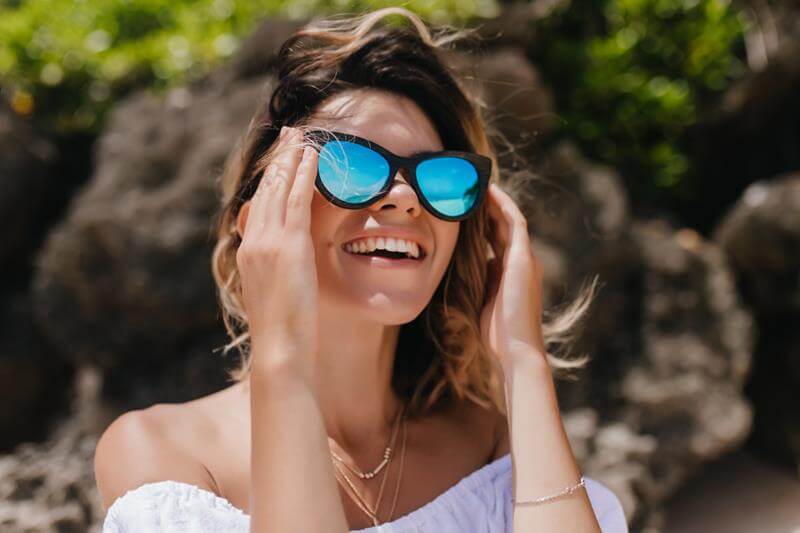 a person wearing sunglasses
